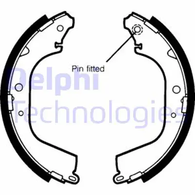 DELPHI LS1408 Fren Pabucu 449760030