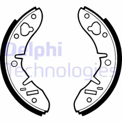 DELPHI LS1415 Fren Pabucu Ön/Arka Innocentı Mini. Stype / Relıant Kitten. Ss1/Sst / Rover 111. 114. 115. Metro. M 31004381 GBS90701 SFS10003EVA