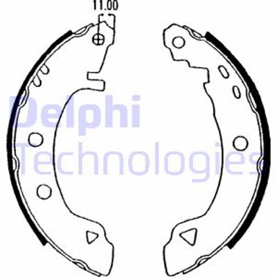 DELPHI LS1575 Fren Pabucu Arka 9947106 9950814