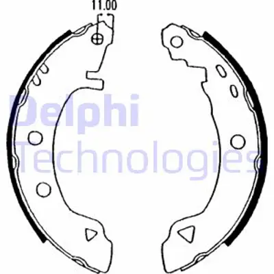 DELPHI LS1575 Fren Pabucu Arka 9947106 9950814