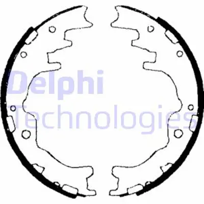 DELPHI LS1706 Fren Pabucu Arka Mazda B2000. B2200. B2500. B2600. E2200 01/85 MN102638 UBY22638ZB