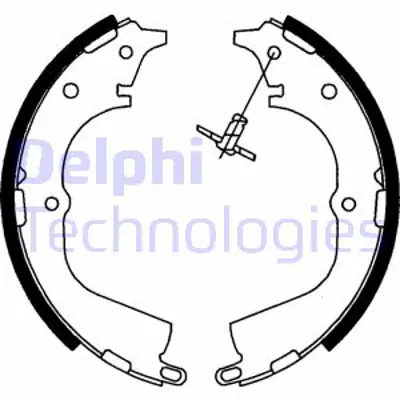 DELPHI LS1744 Arka Fren Balatası Pabuc Hılux 4x2 90-97 449535240 J0449535240