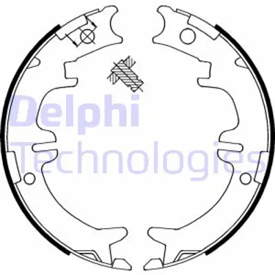 DELPHI LS1892 Fren Pabucu El Frenı Lexus Ls400 Sc430 / Toyota Avensıs Verso Prevıa Rav4 12/89> 4659050010 4800A082