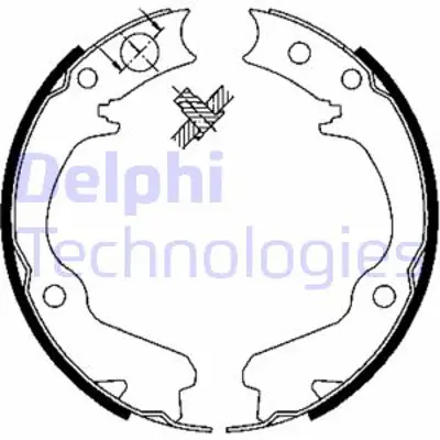 DELPHI LS1899 Fren Pabucu El Frenı Subaru Forester Impreza Legacy 01/1990 > 03/2008 26698AC010
