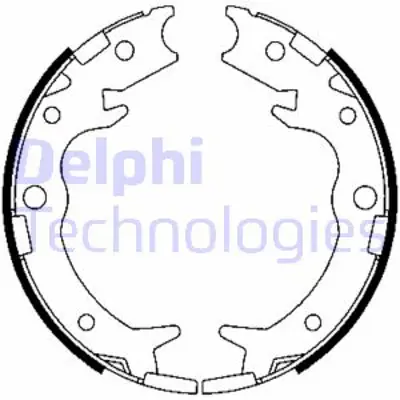 DELPHI LS1900 Fren Pabucu El Frenı  Accord Cr-V Fr-V Legend Shuttle Stream 07/1995 > 43154SX0J01