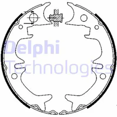 DELPHI LS1901 Fren Pabucu El Freni Toyota Camry 10/86 12/01 4659020050
