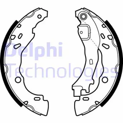 DELPHI LS1975 Arka Fren Balatası Pabuclu C2 C3 C3 Iı C3 Plurıel 1,1 / 1,2 / 1,4 Hdı 03> 4241L7 77362365