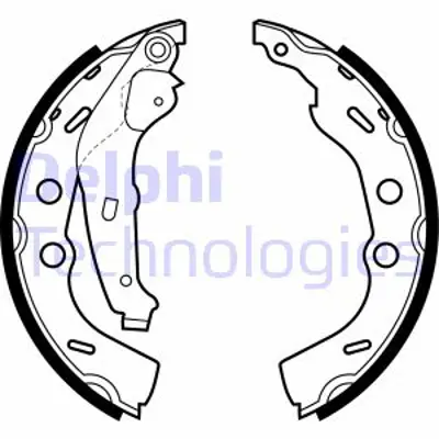 DELPHI LS1993 Fren Pabucu Arka Subaru Justy / Suzukı Swıft 04/98> 5320080EC0