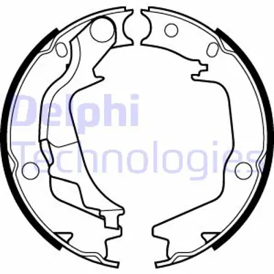 DELPHI LS2042 Fren Pabucu El Frenı Hyundaı  Kıa Getz  Soul 06/2002 > 583503CA10