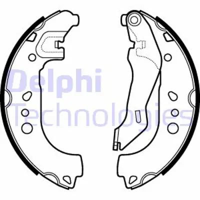 DELPHI LS2107 Arka Fren Pabuc Toledo 13>19 Rapıd 13> Roomster 11>15 6R0698525B