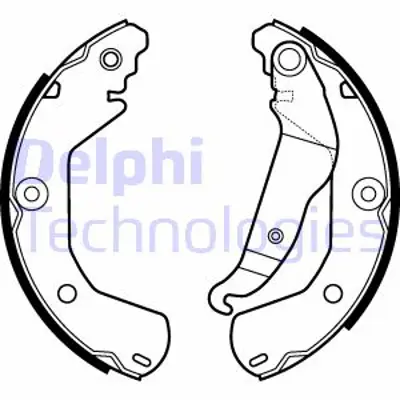 DELPHI LS2112 Arka Fren Balatası (Kampana) Kalos Aveo T200 T250 43053TP6A00 95145057
