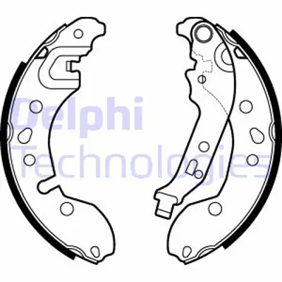 DELPHI LS2124 Fren Pabucu Arka 440603961R