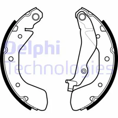 DELPHI LS2134 Fren Pabucu - Opel Karl Karl Rocks Vıva Vıva Rocks 01/15> 43155S3Y003 95375903