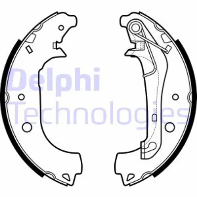 DELPHI LS2157 Arka Fren Balatası Pabucu - Ecosport 17 > CN152200AB
