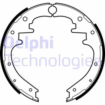 DELPHI LS2160 Arka Fren Balatası Pabuc Ranger 06>11 4x4-4x2  Mazda Bt50 06>11- 