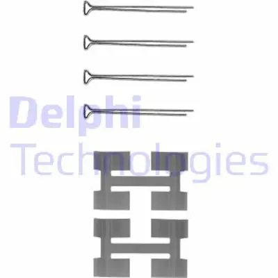 DELPHI LX0033 Fren Balata Montaj Takımı On Innocentı 650 Mını S Type / Rover Mg Mıdget Mını Tr7 61> 