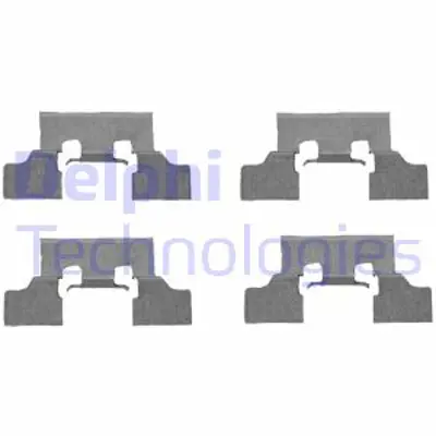 DELPHI LX0401 Fren Balata Montaj Takımı Arka Jaguar S Type Xj 99> 