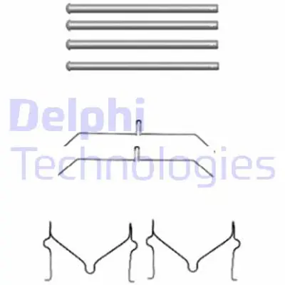 DELPHI LX0470 Fren Balata Montaj Takımı On Toyota Landcruıser 04/98> 