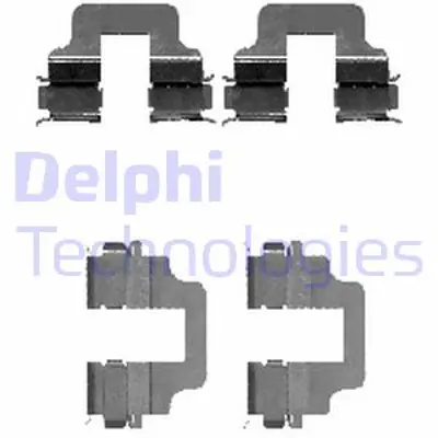 DELPHI LX0473 Fren Balata Montaj Takımı Arka Ford Galaxy Mondeo S-Max 05/06> 