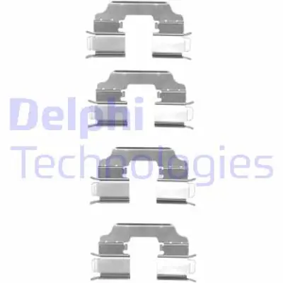 DELPHI LX0549 Fren Arka Balata Yat Setı 4 Parca Lp2126 Kangoo 08 
