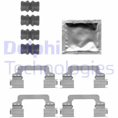 DELPHI LX0553 Fren Balata Montaj Takımı On Land Rover Range Rover Iıı 3.6 4.2 05/05> 