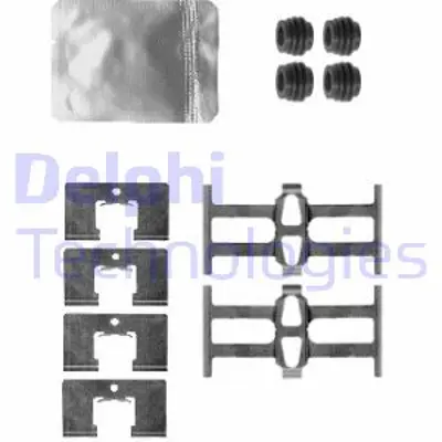 DELPHI LX0562 Fren Balata Montaj Takımı Arka Fr-V Stream 07/05> 