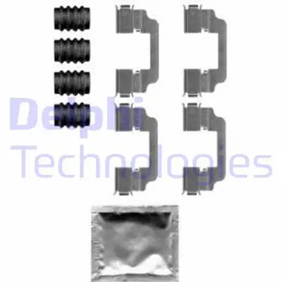 DELPHI LX0584 Fren Balata Montaj Takımı Arka Bmw 5 Serıes 6 Serıes 10> 