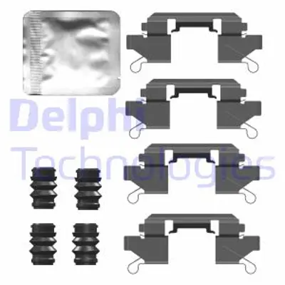 DELPHI LX0761 Fren Balata Montaj Takımı Ã–n Leafnavaranp300 Frontıernp300 Navara // Alaskan07/2014> 