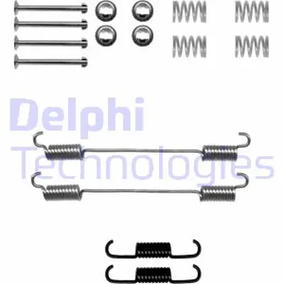 DELPHI LY1301 Fren Pabuc Montaj Takımı Arka Fıat Doblo Doblo Cargo 11/00>09/05 