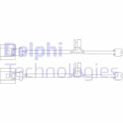 DELPHI LZ0200 Fren Ikaz Kablosu - 2 Adet 7L0907637B 7L5907637B 95561236570