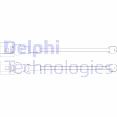 DELPHI LZ0201 Fren Ikaz Kablosu - 2 Adet 1J0615121