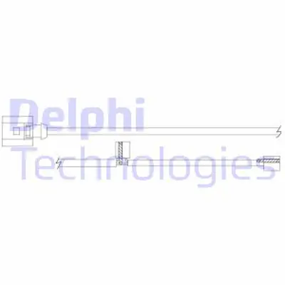 DELPHI LZ0301 Fren Ikaz Kablosu - 2 Adet 4L0615437A 98160916300
