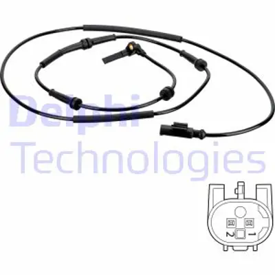 DELPHI SS20635 Abs Hız Sensoru On; Sol 147 01/2001 > 03/2010 