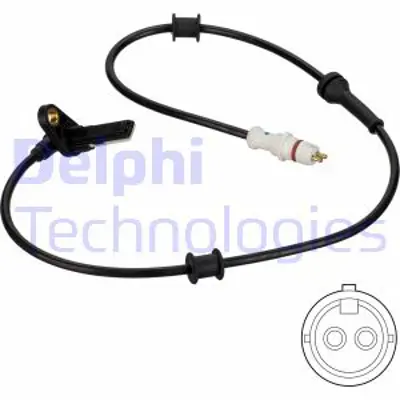 DELPHI SS20814 Abs Kablosu Sensoru Arka Sol Renault Kangoo 97-> 1.2 1.4 1.5 Dcı 1.9 Dcı K9k   8200212695