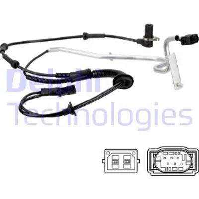 DELPHI SS20824 Abs Sensoru Arka Sol Passat 96>00(Otomatık Arac) 00>05 (Zenon Araclar) 3B0927807H