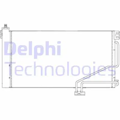 DELPHI TSP0225678 Kondanser - Mercedes Slk200. Slk280. Slk300. Slk350 04/06 04/08 A1715000154