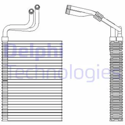 DELPHI TSP0525197 Evaporatör - Bmw 1 E81 E82 E87 E88 / 3 E90 E91 E92 E93 Valeo 09/04 64119290888