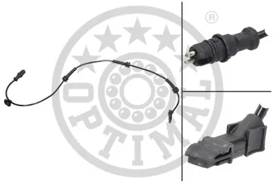 OPTIMAL 06-S131 Tekerlek Hiz Sensörü Grand Sc Nıc Iıjm0/1 -Megane Iıbm0/1 -Cm0/1 -Megane Iı Coup -Cabrioletem0/1 8200446282