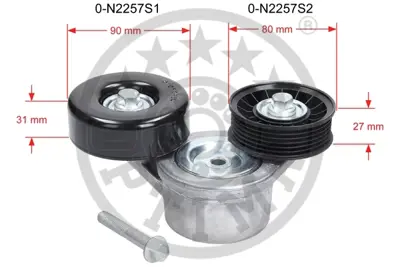 OPTIMAL 0-N2257 Kayis Gerdirici Kanalli V Kayisi Durangohb -Nıtrocommanderxk -Grand Cherokee Iıwj-Wg -Grand Cheroke 68045800AA