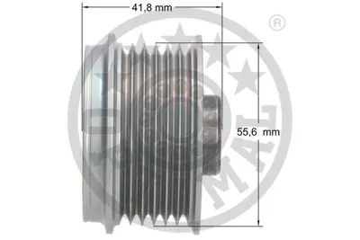 OPTIMAL F5-1014 Alternatör Kasnağı Rulmanlı Clıo Iı-Kng-Mgn-Scenıc 1.9dcı-1.9dtı-Lgn Iı 1.8 16v-2.0 16v F9q 7701477502 8641982