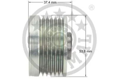 OPTIMAL F5-1041 Alternatör Kasnağı Rulmanlı Doblo-Fıorıno-Punto-Palıo 1.3jtd-Combo-Corsa C-D-Merıva 1.2-1.3cdtı 6204286 77364723