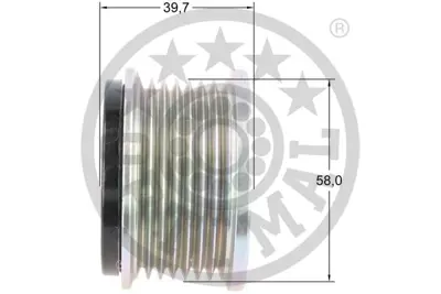 OPTIMAL F5-1047 Alternatör Gergi Kasnağı Transıt Tourneo 2.2tdcı-Transıt V347 2.2-2.4tdcı 274150L040 U20118W10