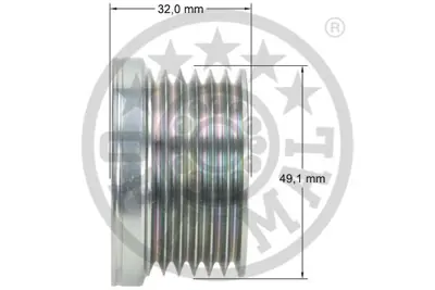 OPTIMAL F5-1053 Alternatör Serbest Hareketi 1e81 -1e87 -1 Cabriolete88 -1 Coupee82 -3e46 -3e90 -3 Cabriolete46 -3 Ca 12317560483
