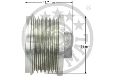 OPTIMAL F5-1098 Alternatör Kasnağı Rulmanlı Bravo Iı 06 Doblo 10 Lınea 09 Punto 05 Stılo 04-07 -Ducato 11 77364725