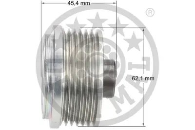 OPTIMAL F5-1108 Alternatör Serbest Hareketi 156932 Marea185 -Marea Weekend185 Lancıa: Kappa838 -Kappa Sw838 - 83616850