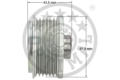 OPTIMAL F5-1123 Alternatör Kasnağı Rulmanlı Doblo-Grande Punto 1.9 Jtd-Astra H-Vectra C-Zafıra-Sıgnum 1.9 Cdtı 05 1204413 9951269