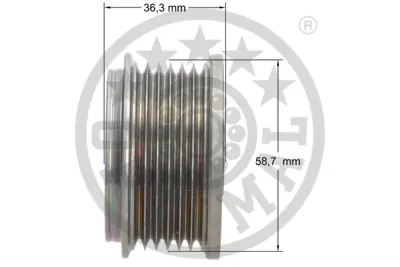 OPTIMAL F5-1125 Alternatör Kasnağı Rulmanlı Ducato-Boxer-Jumper-Transit Tourneo 2.2hdi-2.2tdci Alt 0121615002 77364082