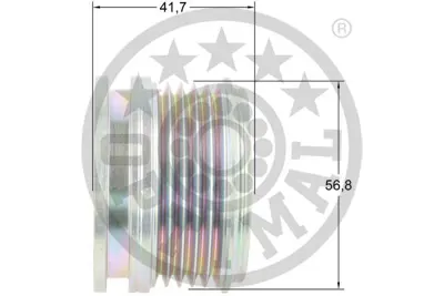 OPTIMAL F5-1155 Alternatör Serbest Hareketi Sıgnum-Vectra C-Vectra C Caravan-Vectra C Gtssıgnum-Vectra Mk Iıc -Vect 1204419