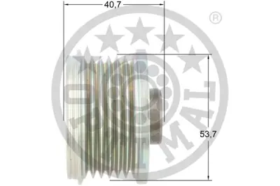 OPTIMAL F5-1159 Alternatör Kasnağı Astra J-Insıgnıa-Adam-Zafıra Tourer C-Aveo-Cruze-Bmw 5 E60-E61 520d 6 Knl 1204292 55580126