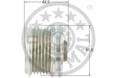 OPTIMAL F5-1175 Alternatör Serbest Hareketi 145930 -146930 -156932 -156 Sportwagon932 Brava182 -Bravo I182 -M 9948225
